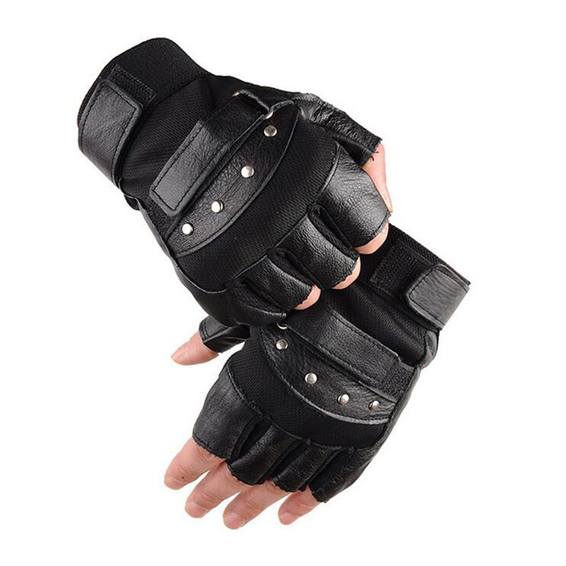 Men's Half Finger Leather Fitn - Workout Glove Gym review and price