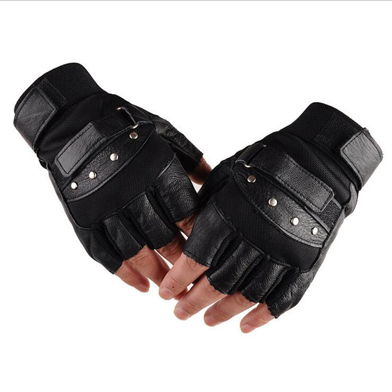 Men's Half Finger Leather Fitn - Workout Glove Gym review and price