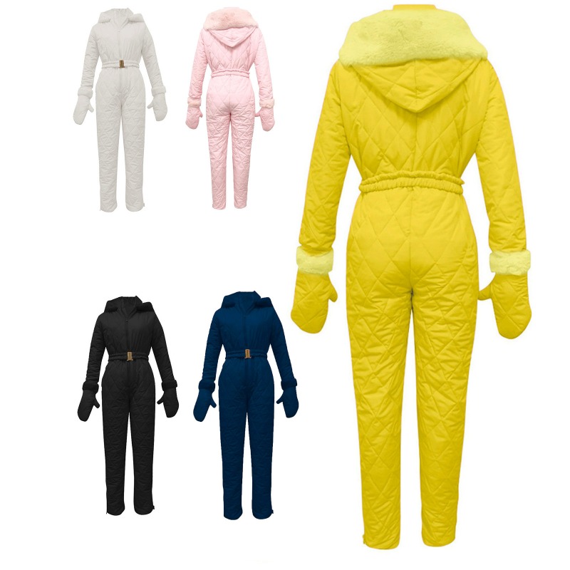 Couple's Solid Color Ski Suit, - Ski Glove Waterproof review and price