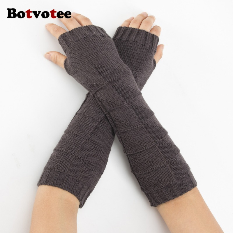Botvotee Y2k Chunky Knit Arm W - Fingerless Glove Knit review and price