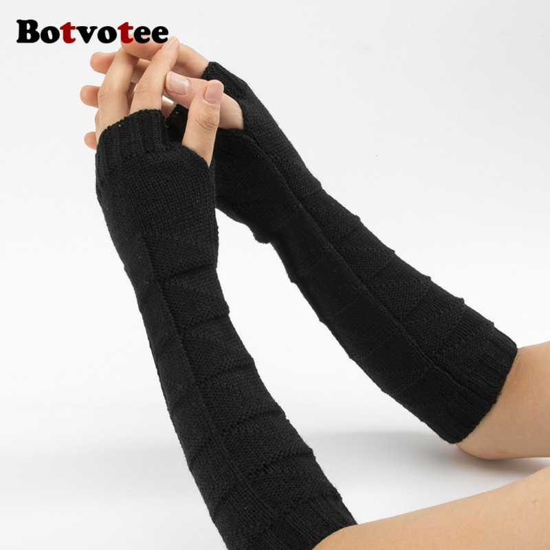 Botvotee Y2k Chunky Knit Arm W - Fingerless Glove Knit review and price